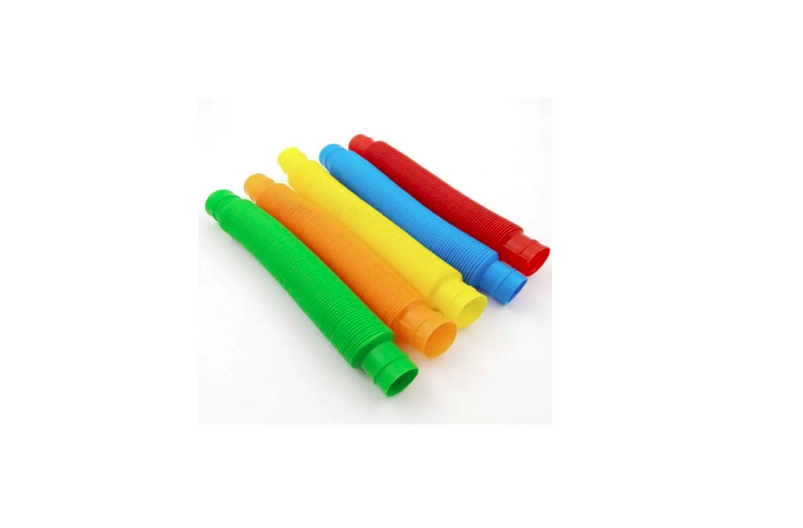 Трубка Neon pop tube, антистрессовые трубки поп туб / Трубочки гофра