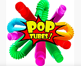 Трубка Neon pop tube, антистрессовые трубки поп туб / Трубочки гофра, фото 3