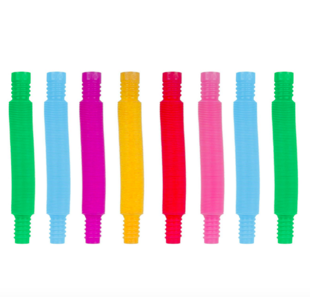 Антистрессовые трубки поп туб / Игровые трубочки гофра Pop Tubes