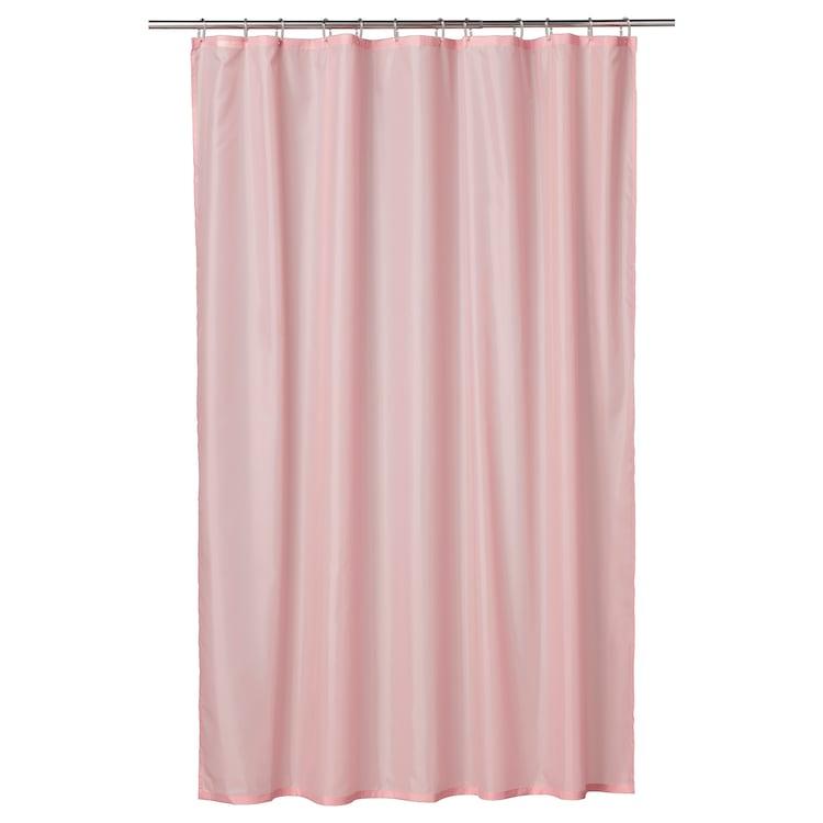 Штора для ванной ВЭННЕОН, светло-розовый 180x200 см ИКЕА IKEA