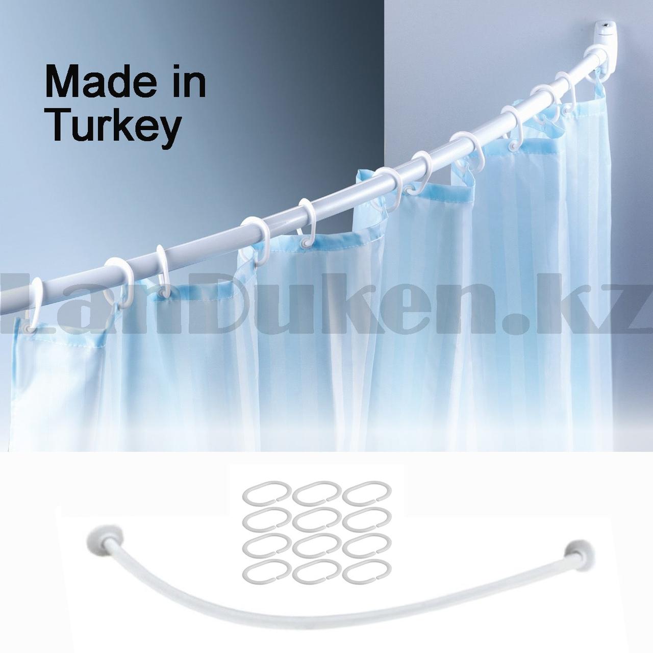 Карниз для ванной овальный 90x90 см 021 белый