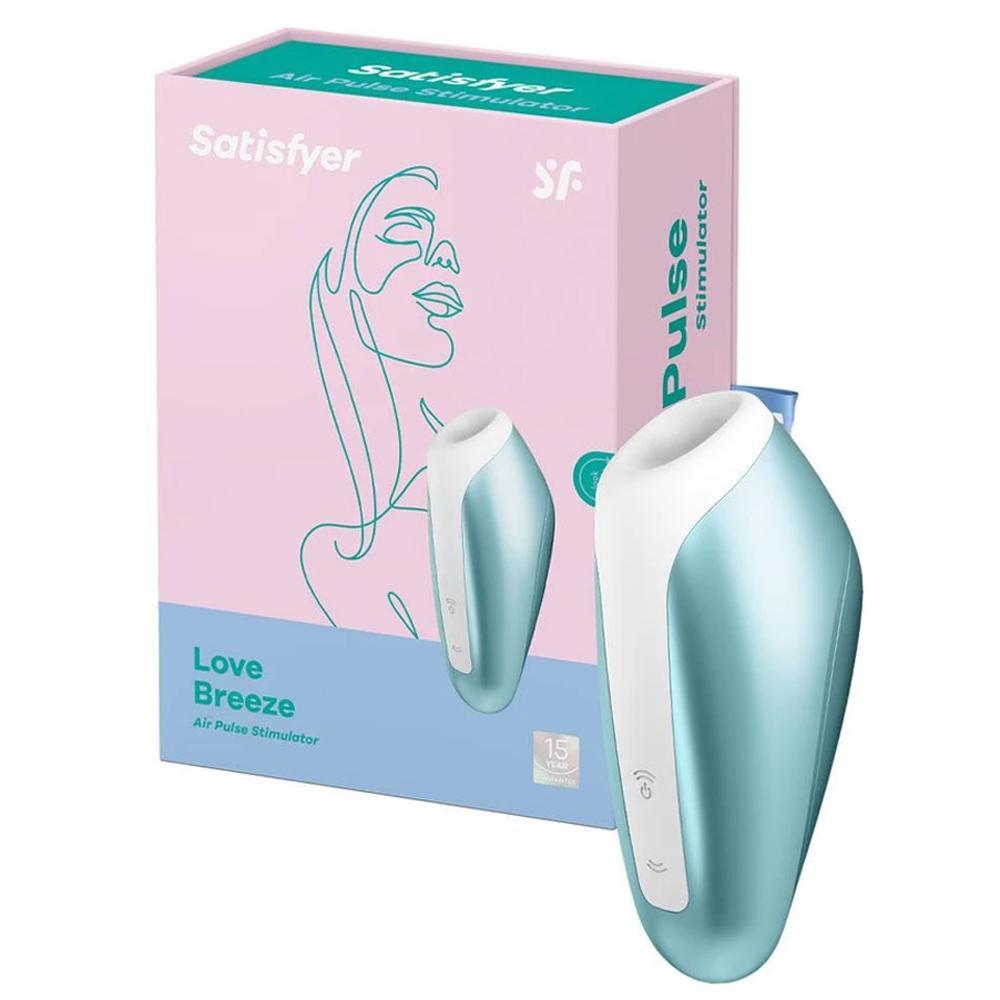 Вакуумно-волновой клиторальный стимулятор "Satisfyer Love Breeze", 11 функций всасывания, цвет: ментоловый