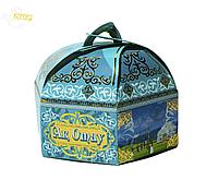 Чай "Ақ Отау" в подарочной коробочке (бонбоньерке), 9 см