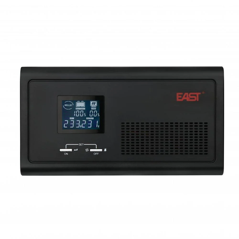 Инвертор EAST — 1600 Вт, 24 В → 220 В, чистая синусоида, LCD, заряд АКБ 40 А, фото 1