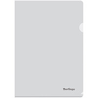 Папка-уголок Berlingo, А4, 180мкм, прозрачная бесцветная