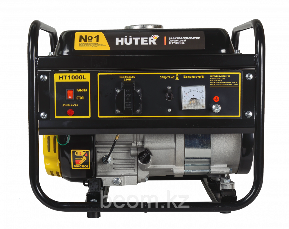 Бензиновый генератор HUTER HT1000L (1000 Вт | 220 В) - фото 2 - id-p523392