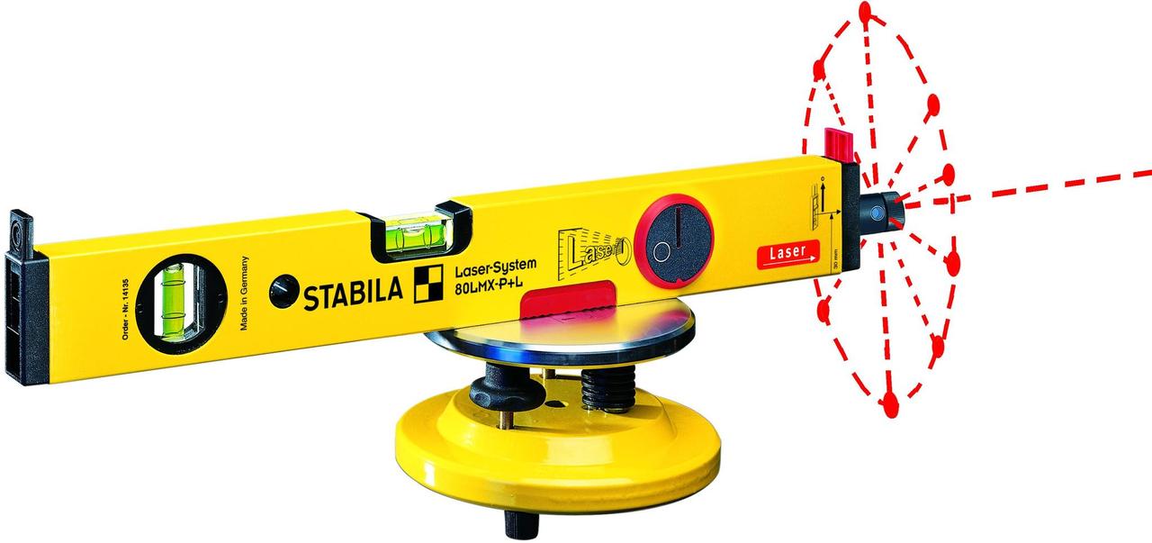 Лазерный ватерпас Stabila 80 LMX-P+L (арт. 14140)