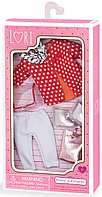 LORI Набор одежды для кукол Красное пальто с узором LO30014Z