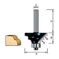 Фреза кромочная для двойной круглой кромки 31,8*32*14,28*8 мм; R=4,46 мм