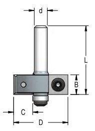 Фреза для выборки четверти со сменными ножами 35x12x65x12 C12.7 W.P.W.