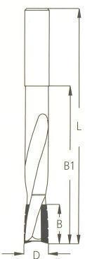 Фреза WPW спиральная паз под замок Z2 D16 B80 L118 хвостовик 12