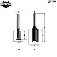 Фреза концевая CMT-contractor пазовая S=8 D=4x10x45 Z=1