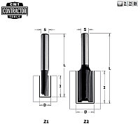 Фреза концевая CMT-contractor пазовая S=8 D=8x20x48 Z=2