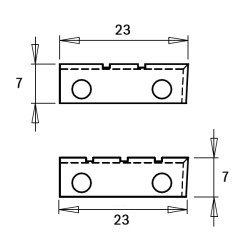 Нож твердосплавный 23x7x1,5 F1730