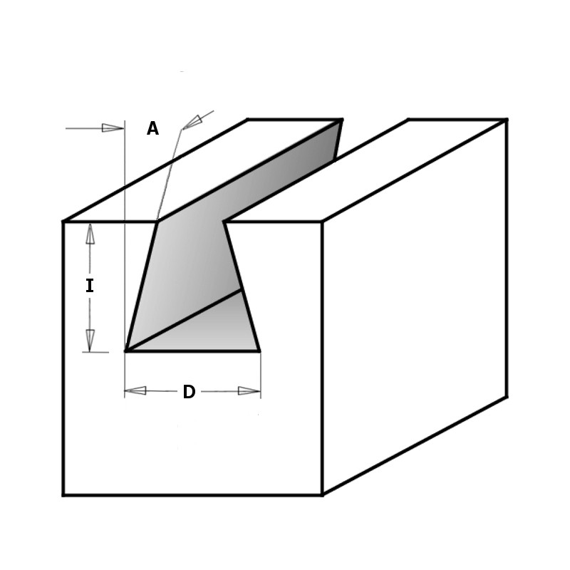Фреза концевая CMT ласточкин хвост D=12,7 I=21,0 S=8,0 L=69,8 - фото 4 - id-p94933659
