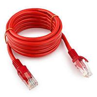 Патч-корд UTP Cablexpert PP12-2M/R кат.5e, 2м, литой, многожильный (красный)