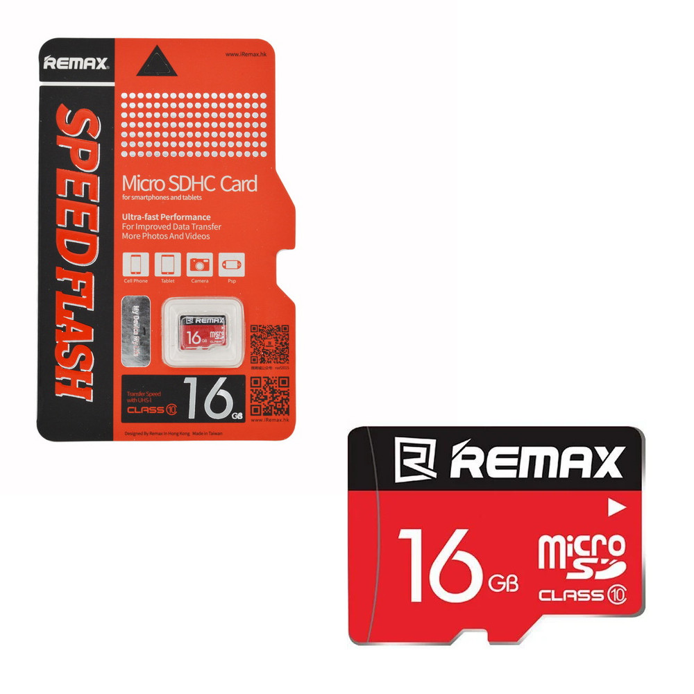 Карта памяти Micro SD 16Gb Remax Speed Flash class 10 - фото 1 - id-p94941638