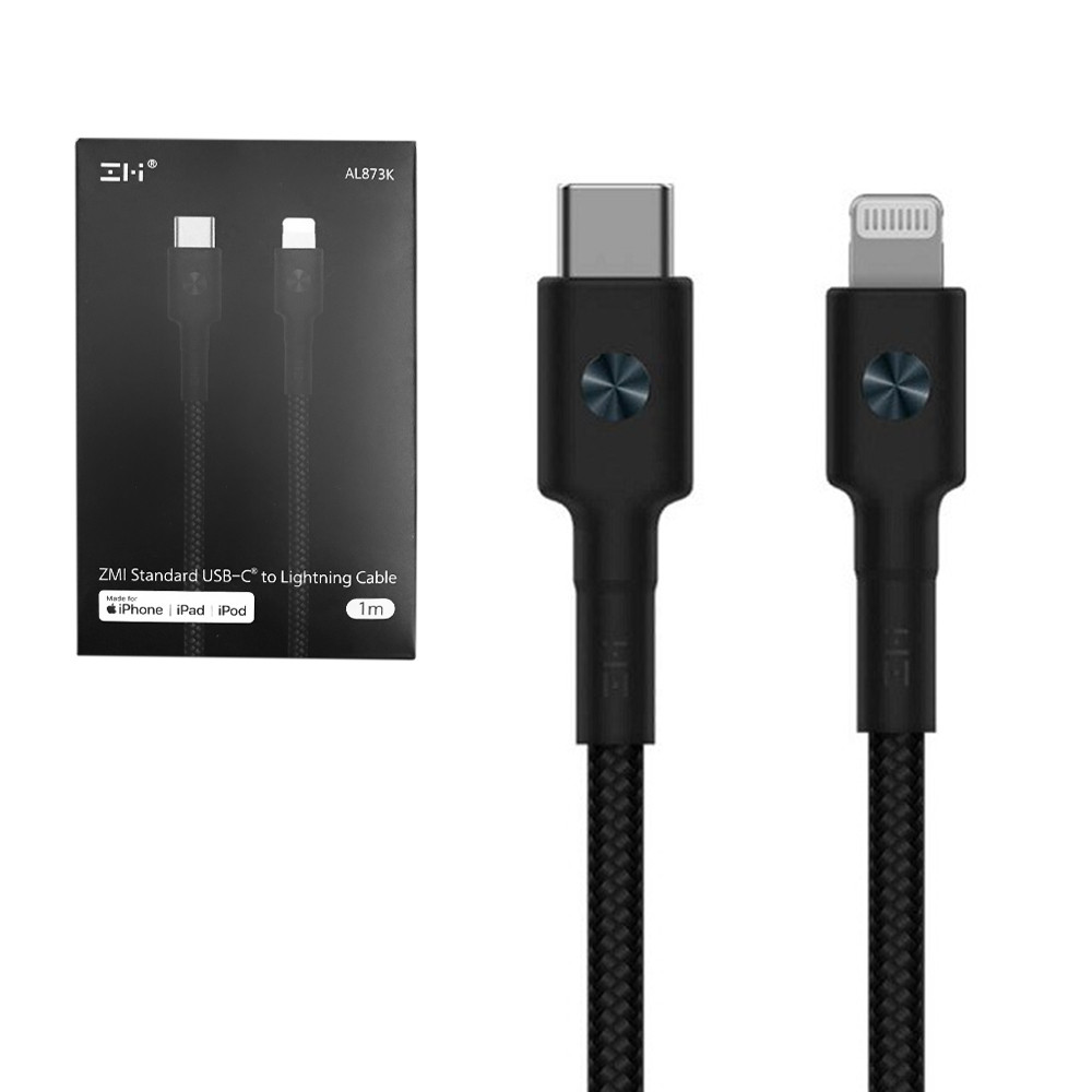 Кабель Type-C to Lightning Xiaomi ZMI (AL873K), 1m, Black