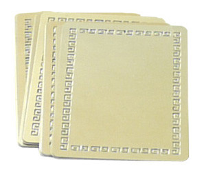 Метал. заготовка (золото/римский орнамент) JSMP для визитки карточки 54*86 (100 листов в уп.) - фото 1 - id-p94067028