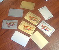 Метал. заготовка (серебро) JSMP для визитой карточки 54*86 (100 листов в упаковке)