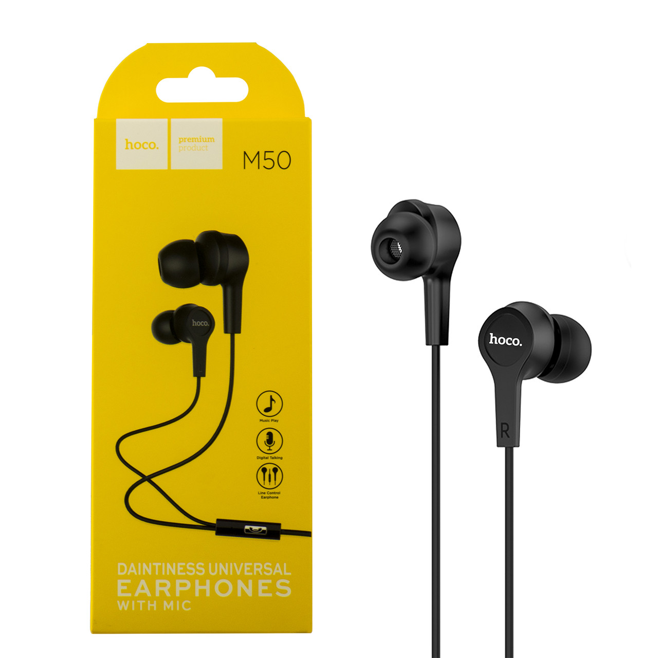 Гарнитура Hoco M50 Daintiness Universal, Black