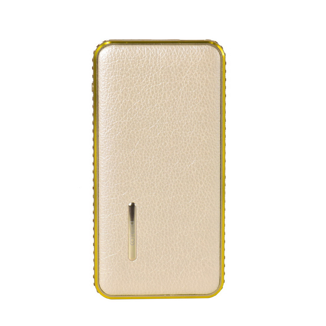 Power Bank COTEetCI CS5052-CEG 6000mAh 1XUSB Leather Diamond Gold