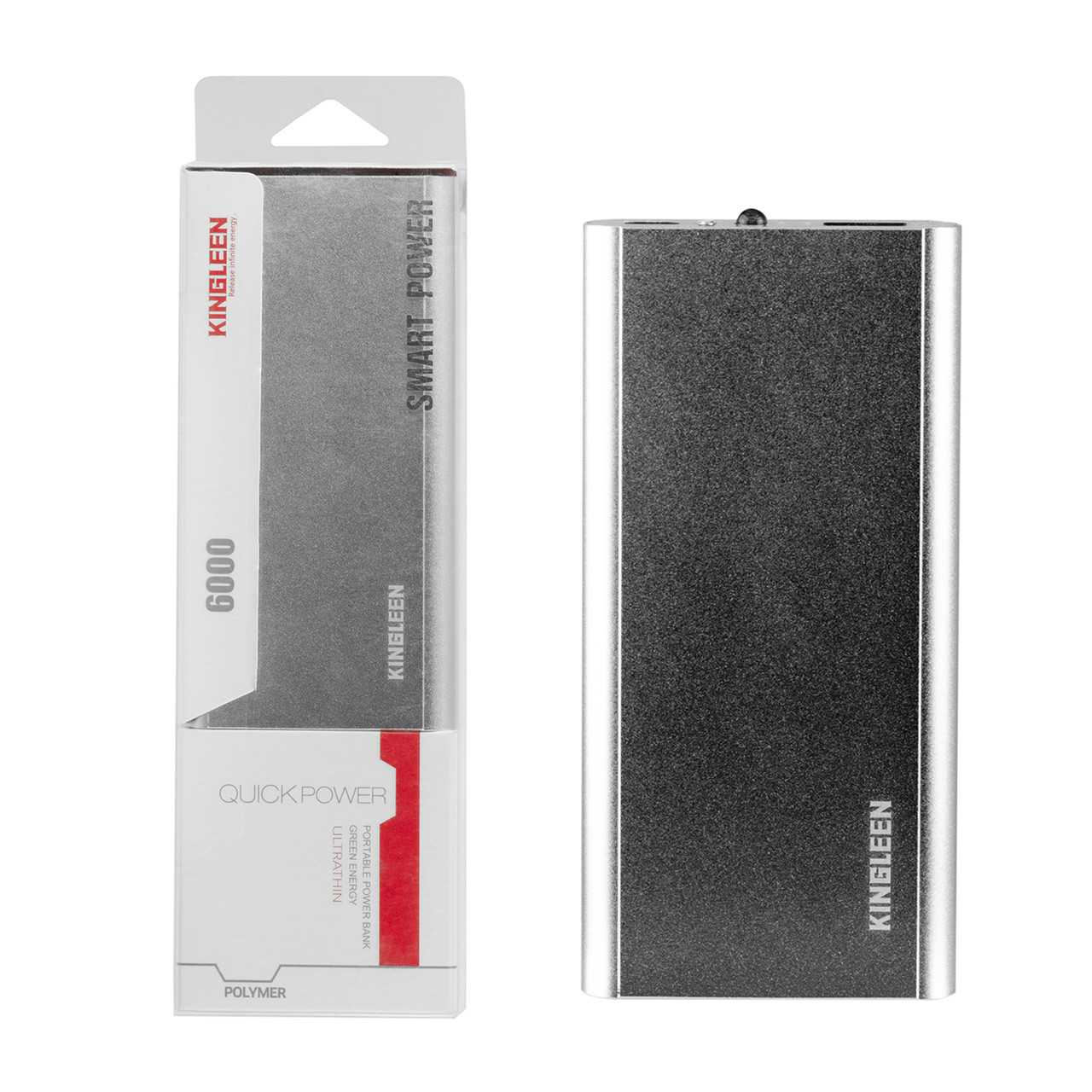 Power bank Kingleen 308S 6000 mAh 1XUSB Silver