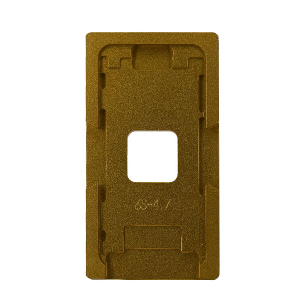 Рамка для центровки стекол iPhone 6S металлическая Gold - фото 1 - id-p94936854