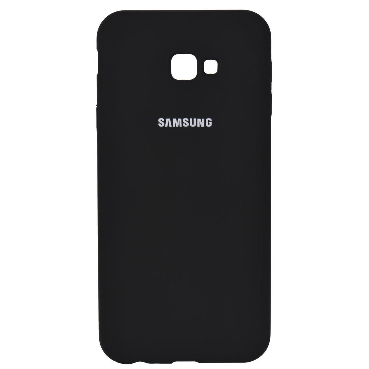 Чехол для Samsung Galaxy J4 Plus (2018) J415 back cover Silky and soft-touch Silicone Cover Black