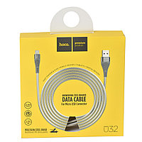 Кабель Micro Usb Hoco U32 Unswerving Steel Braided 2.4A 1.2m Gray