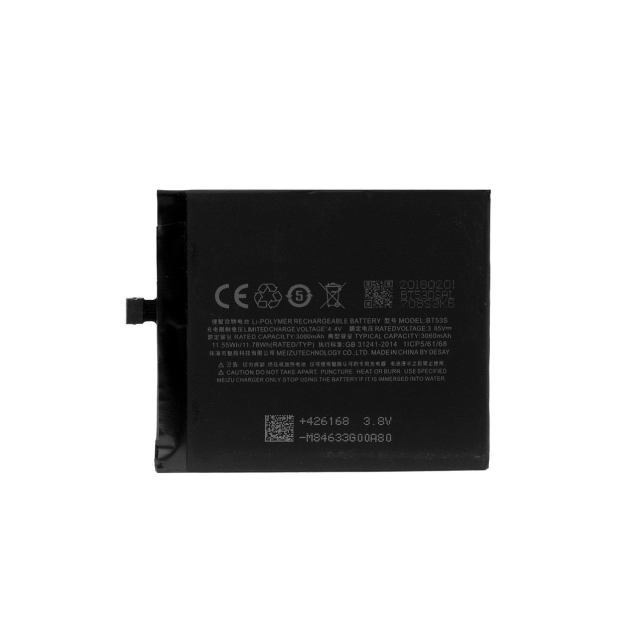 Аккумулятор Meizu BT53S Pro 6S 3060mAh OEM - фото 1 - id-p94936363