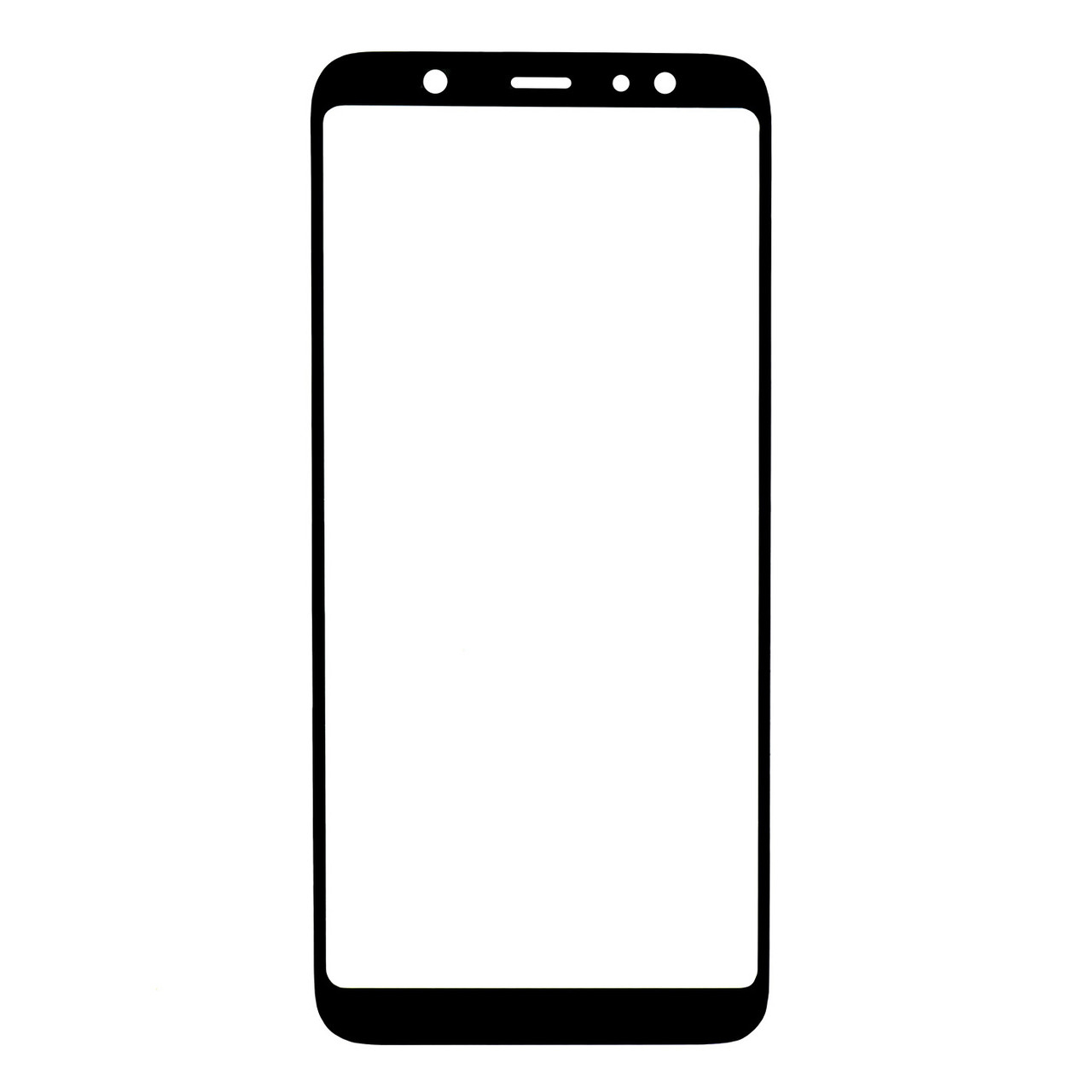 Стекло Samsung Galaxy J8 (2018) J810 Black - фото 1 - id-p94937372