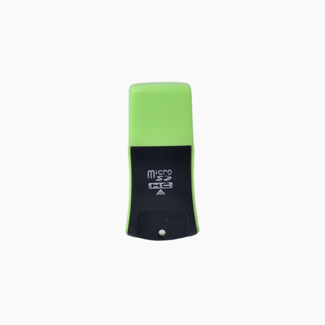 Картридер micro SD Black/Green