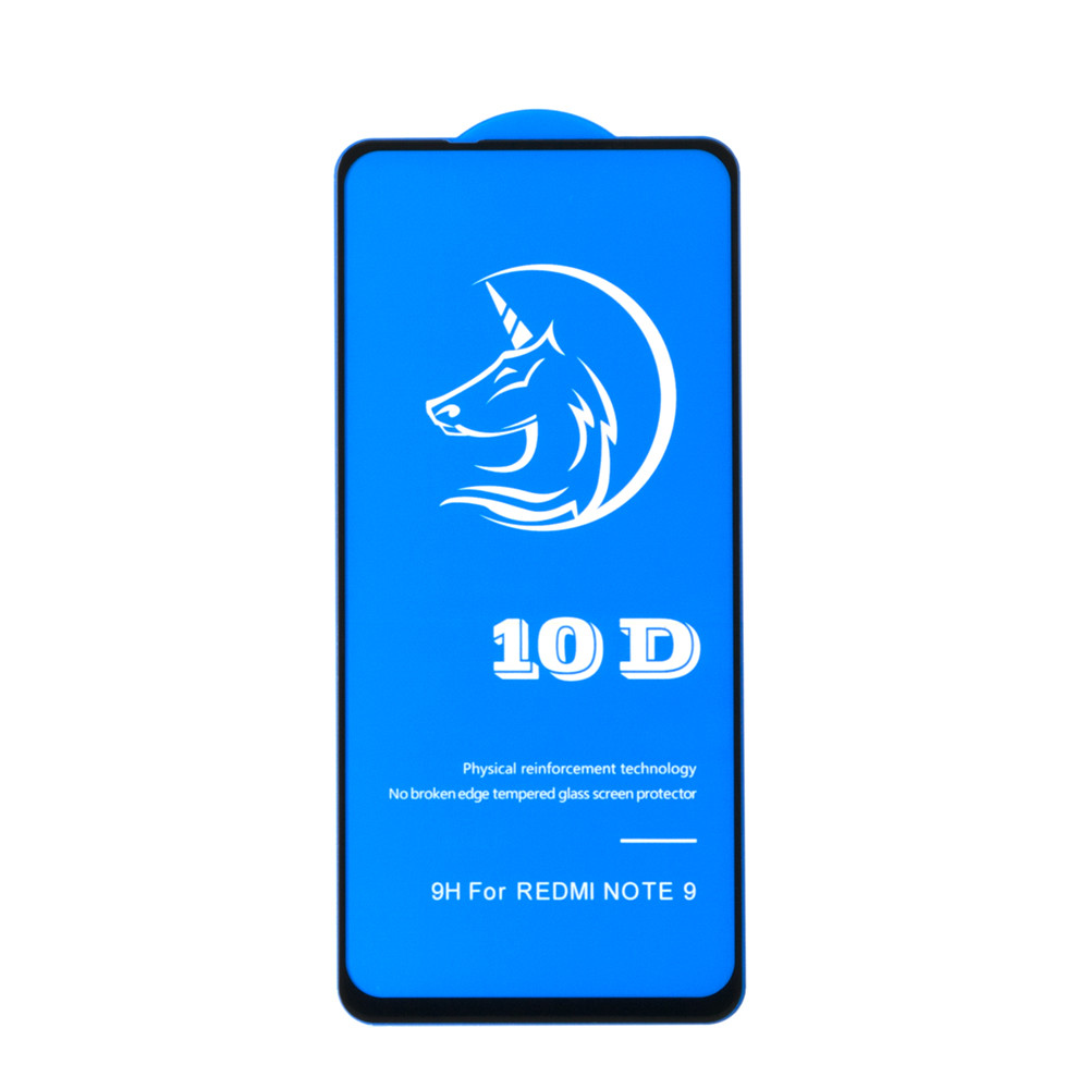 Защитное стекло Xiaomi Redmi Note 9 3D Full Glue frame 10D+ OEM (AL), Black