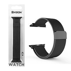 Ремешок For Apple Watch 42mm/44mm/45mm, Magnetic Milanese Loop, Black