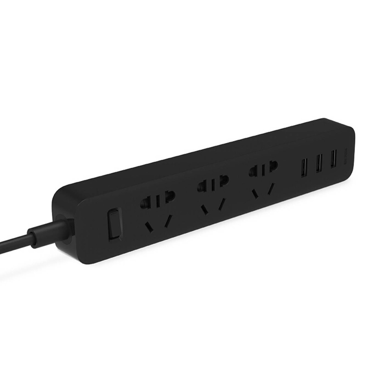 Сетевой фильтр Xiaomi Mi Power Strip (XMCXB01QM), 3 розетки, 1.8м, 3хUSB, Black
