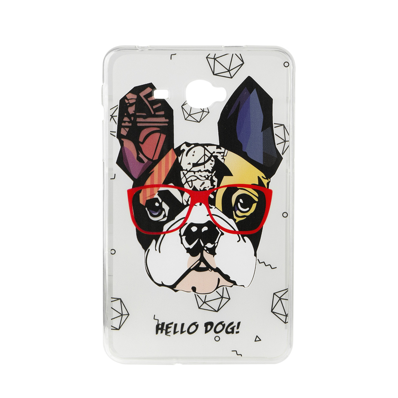 Чехол для Samsung Galaxy Tab A 7.0 SM-T285 back cover TPU Hu Ang Hello Dog, Clear