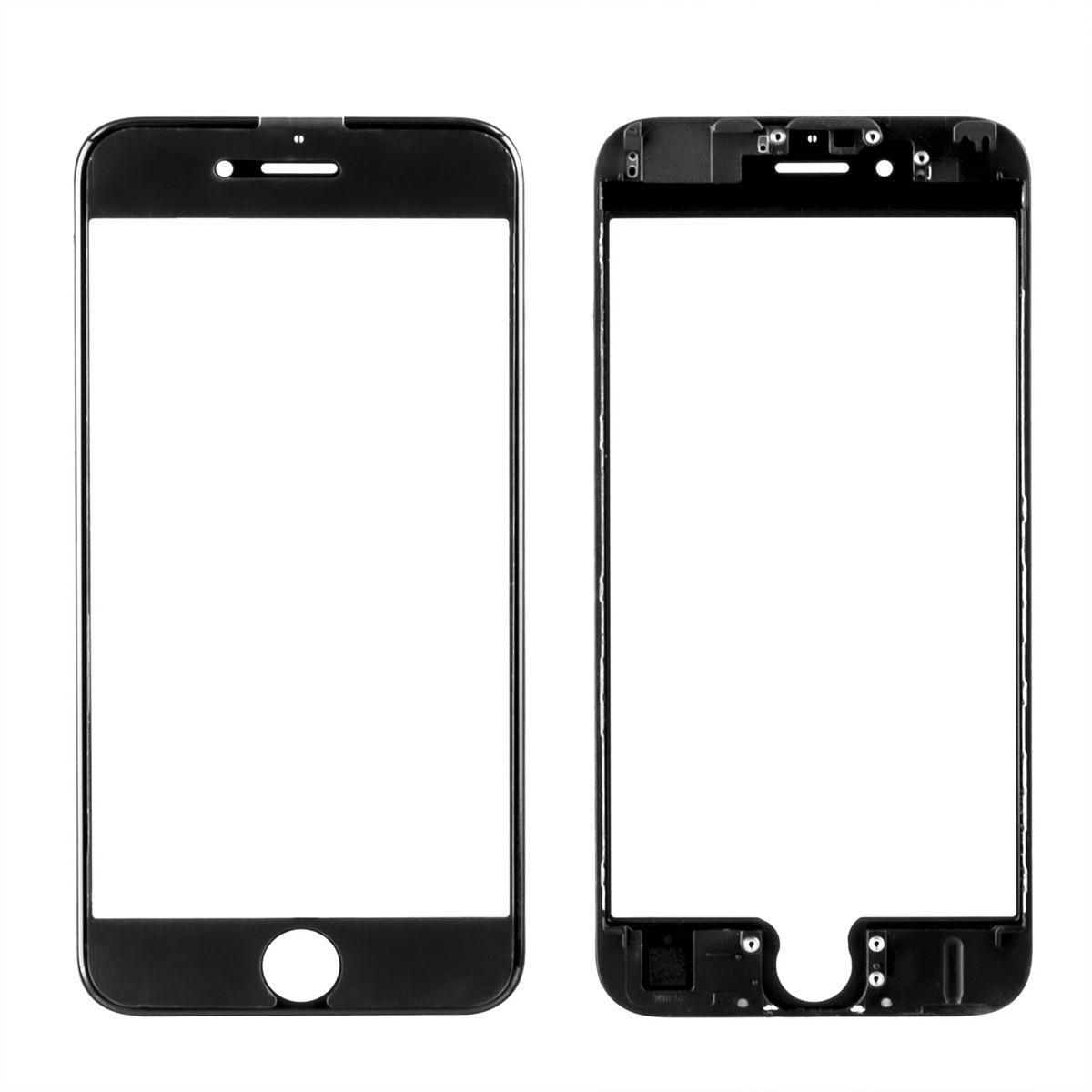 Стекло дисплей для iPhone 6G (3 в 1) с рамкой и OCA пленкой, Black