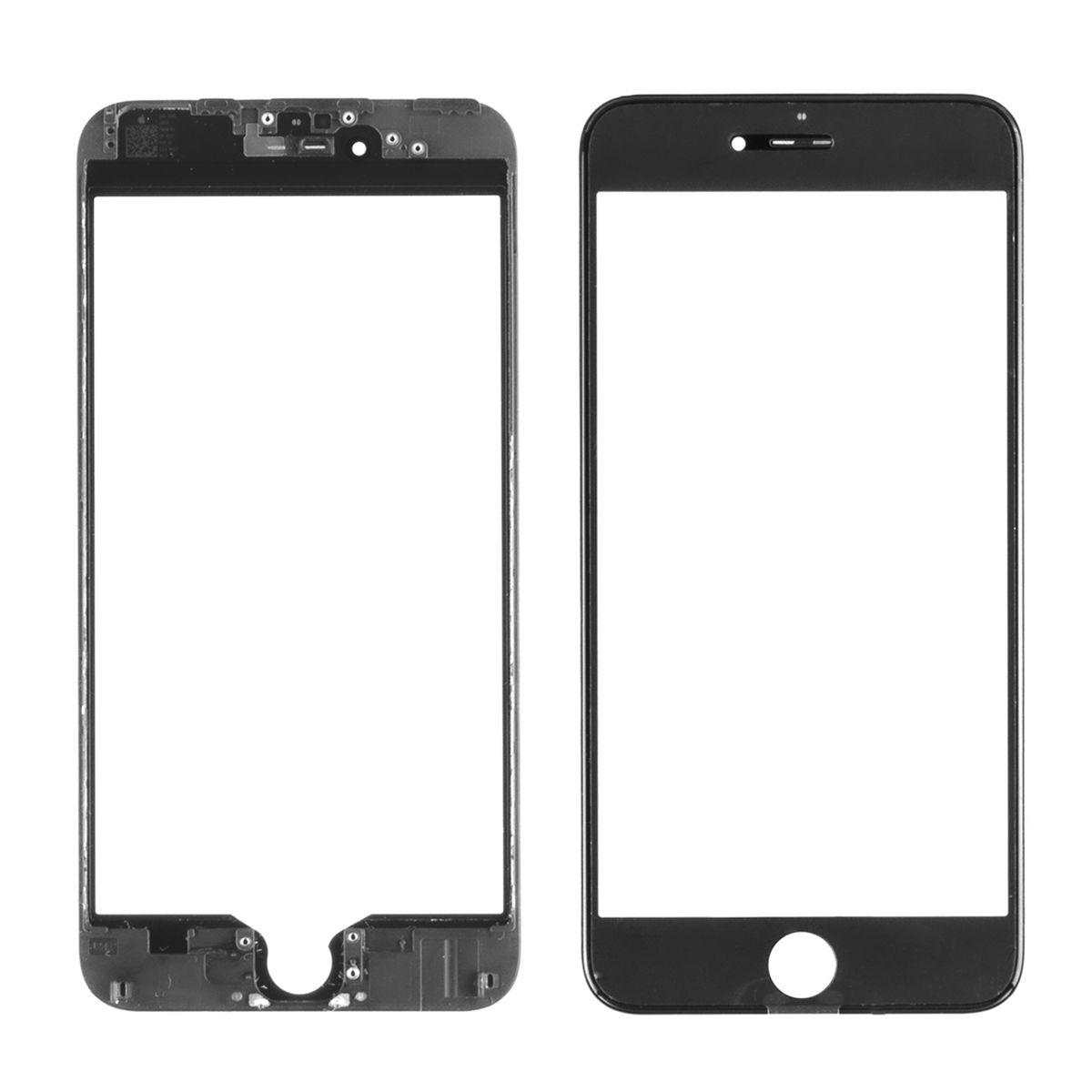 Стекло дисплей для iPhone 6G Plus (3 в 1) с рамкой и OCA пленкой, Black