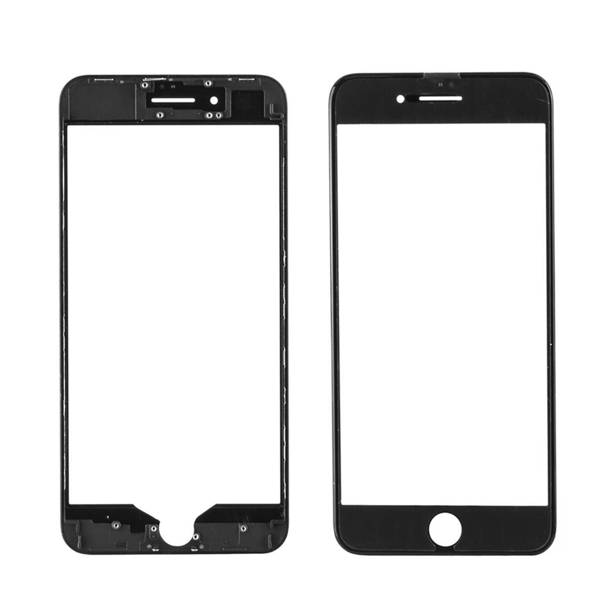 Стекло дисплей для iPhone 8G Plus (3 в 1) с рамкой и OCA пленкой, Black