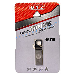 USB Flash 16Gb BYZ USB 2.0 Silver