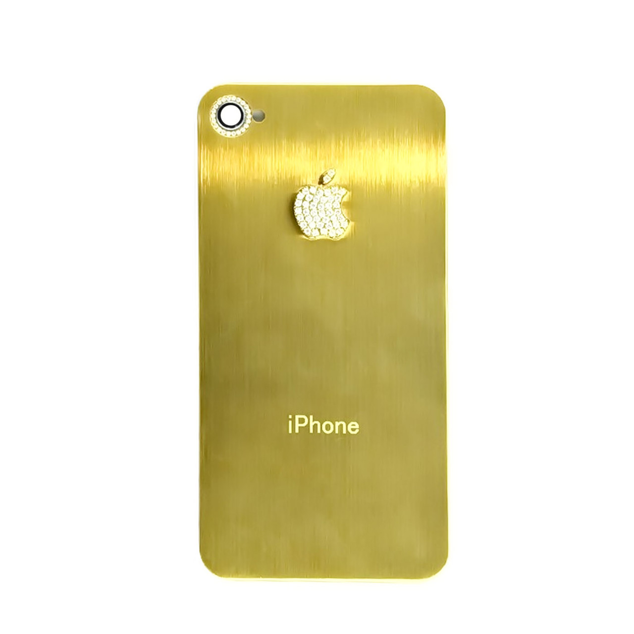 Задняя крышка Apple iPhone 4G cristal Gold/White (69)