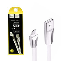 Кабель Micro USB Hoco X4 Zinc Alloy 1.2m White