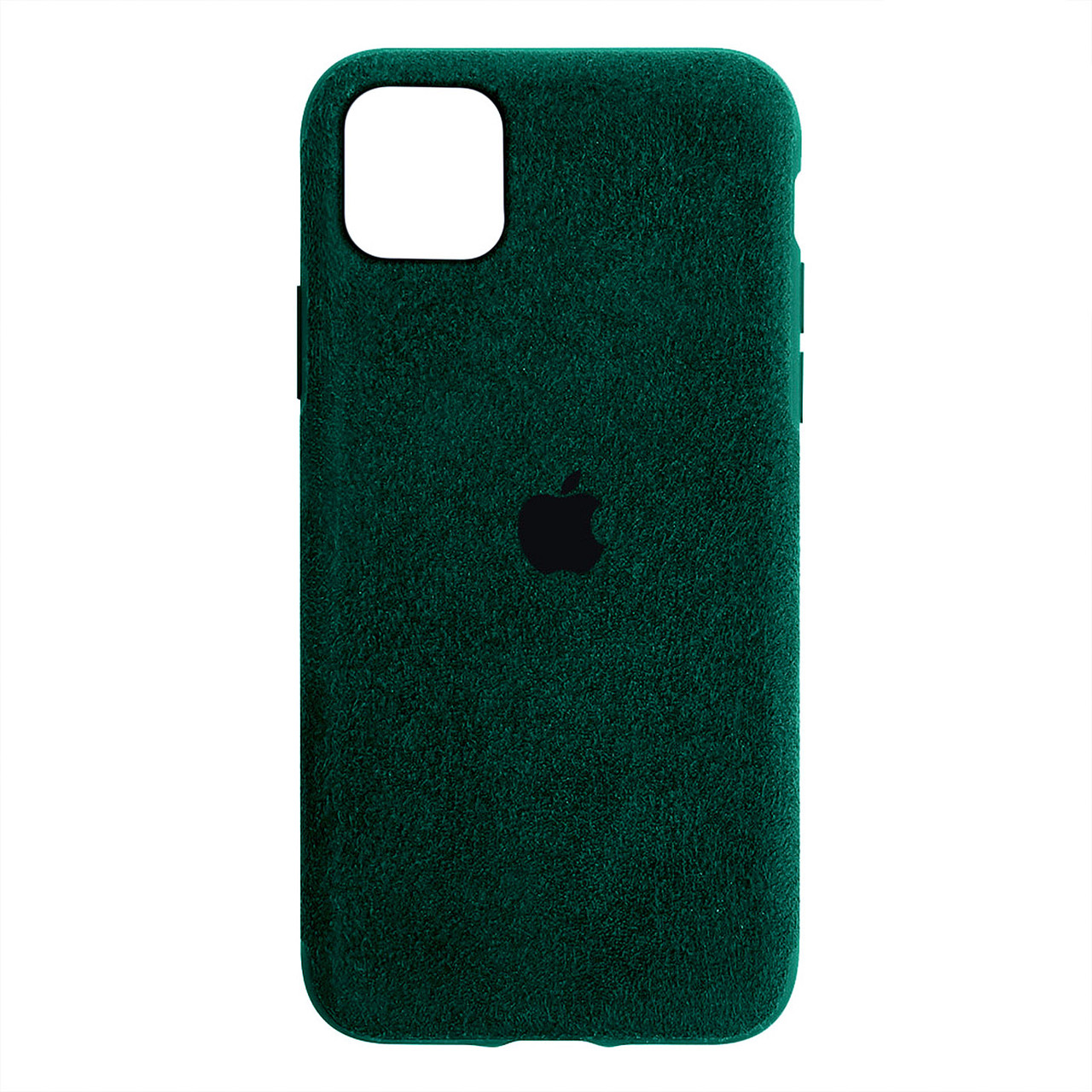 Чехол для Apple iPhone 11 (6.1*) back cover Alcantara Cover Green