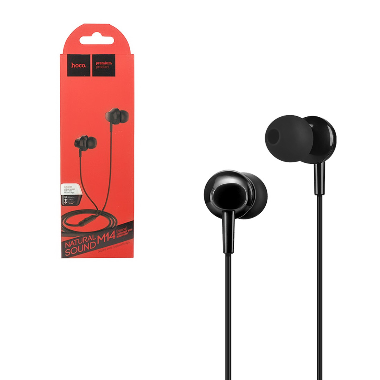 Гарнитура Hoco M14 Natural Sound Universal Black