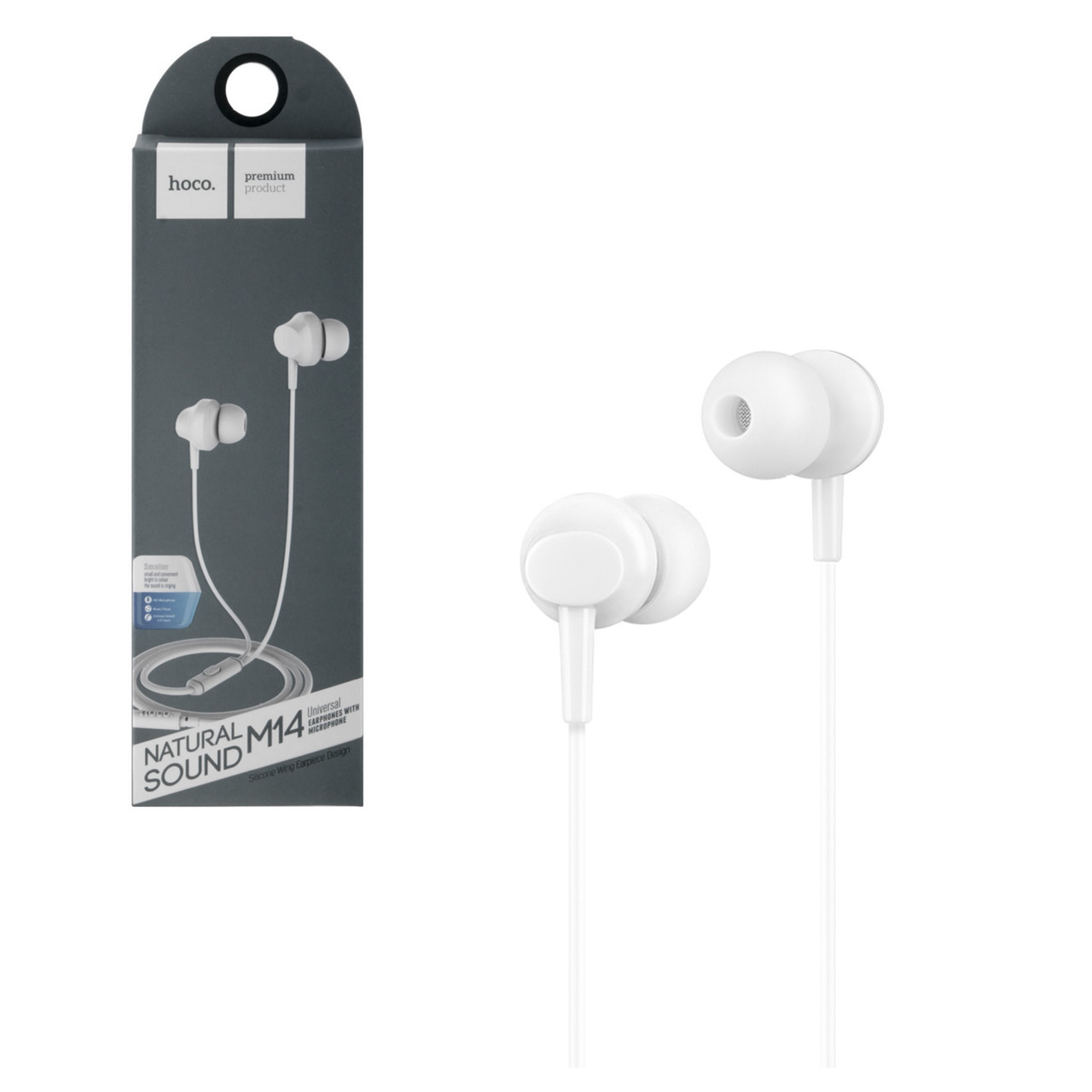 Гарнитура Hoco M14 Natural Sound Universal White
