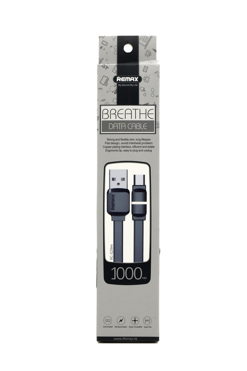 Кабель Micro USB Remax Breathe RC-029m 1m Black