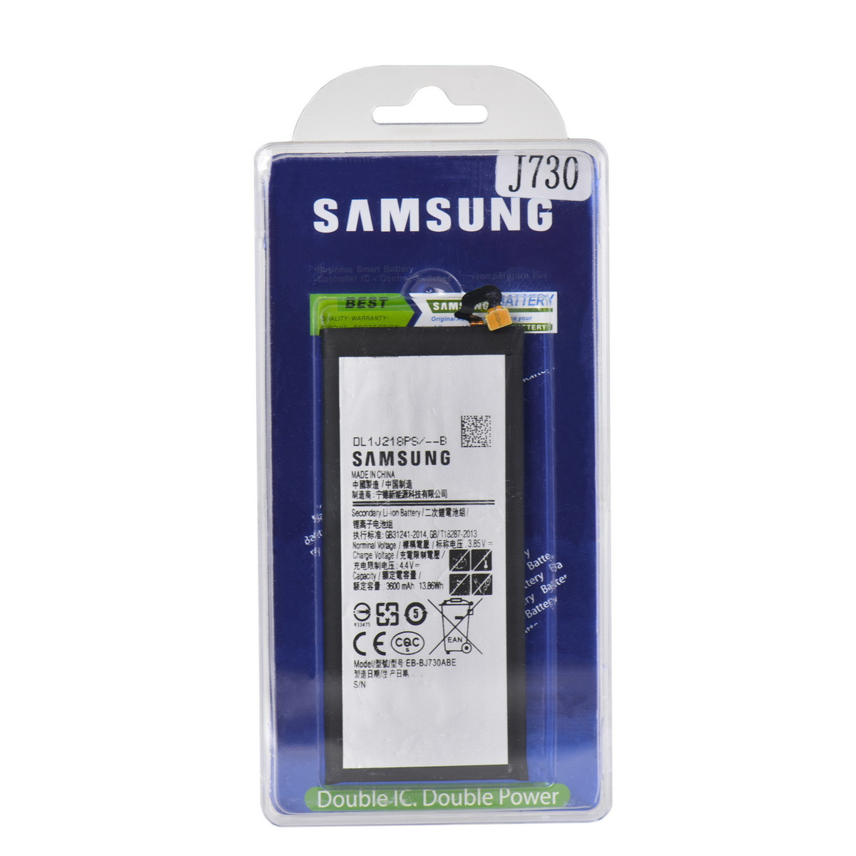 Аккумулятор Samsung Galaxy J7 (2017) J730 EB-BJ730ABE 3600mAh Original Double IC plastic box - фото 1 - id-p94935731