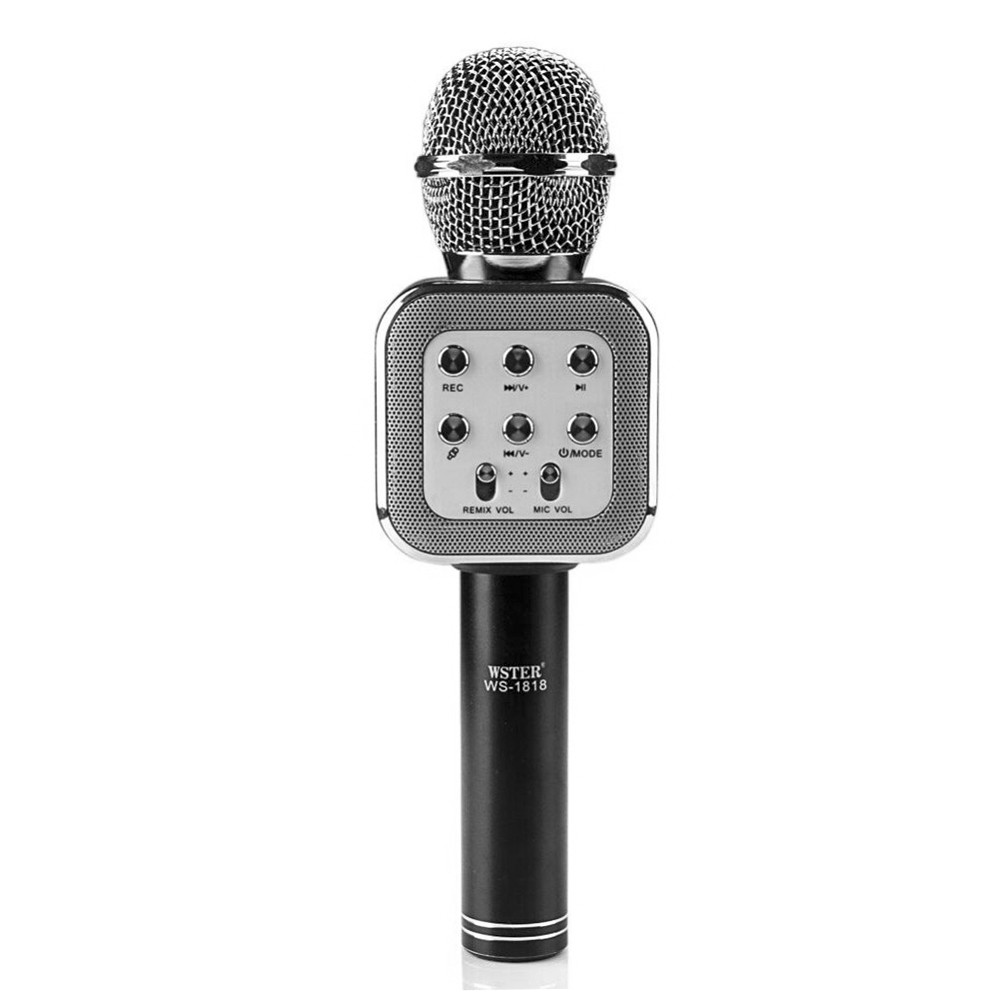 Микрофон караоке Bluetooth WS-1818, Black