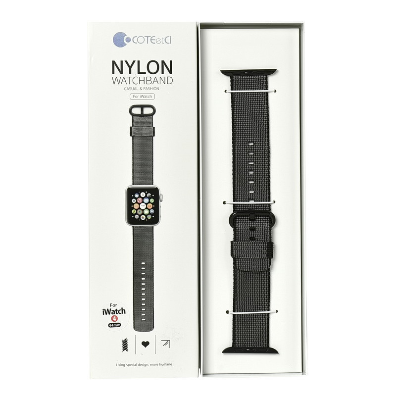 Ремешок For Apple Watch 42mm/44mm COTEetCI W11 WH5215-BK Nylon Black